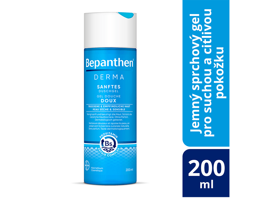 Jemný sprchový gel šetrný k pokožce